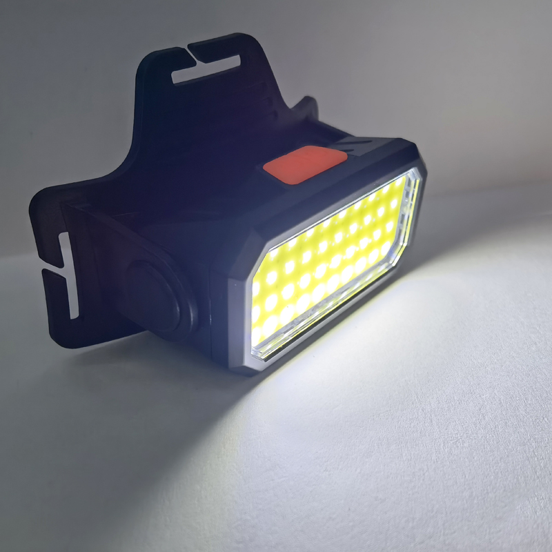 5120 lámpara principal (USB)) luz roja y blanca de plástico USB luz principal recargable luz principal de ciclismo luz de camping al aire libre lámpara de mina lámpara principal de mantenimiento luz de camping luz de pesca Item Picture