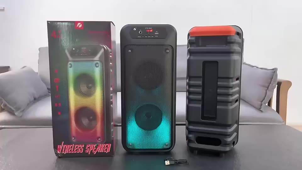 KTS-1622  2*4寸系列便携式音箱蓝牙无线音响收音机详情6