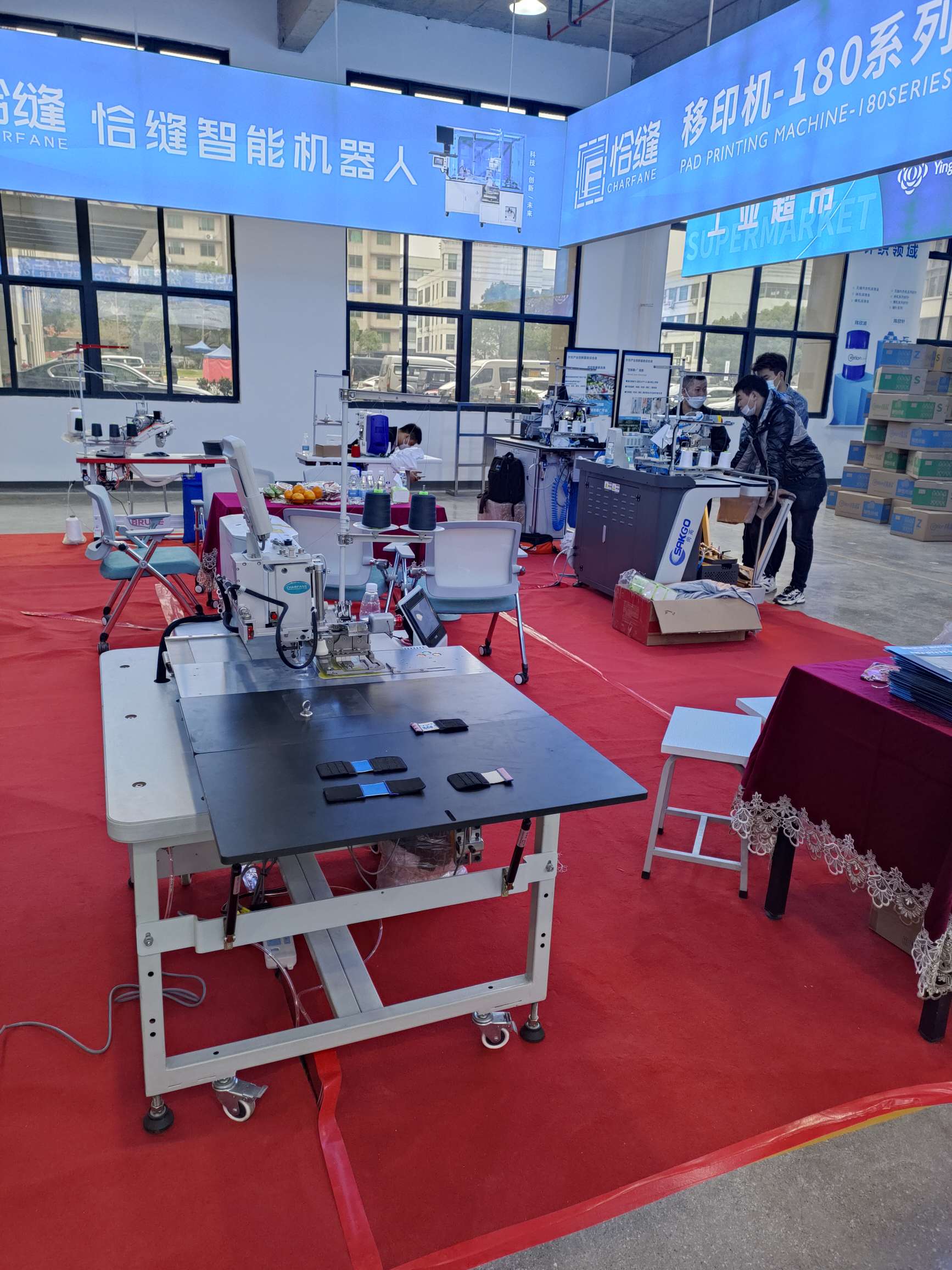 Chafeng Technology's fully automatic bra back buckle sewing equipment, auxiliary equipment and accessories Application Scenario