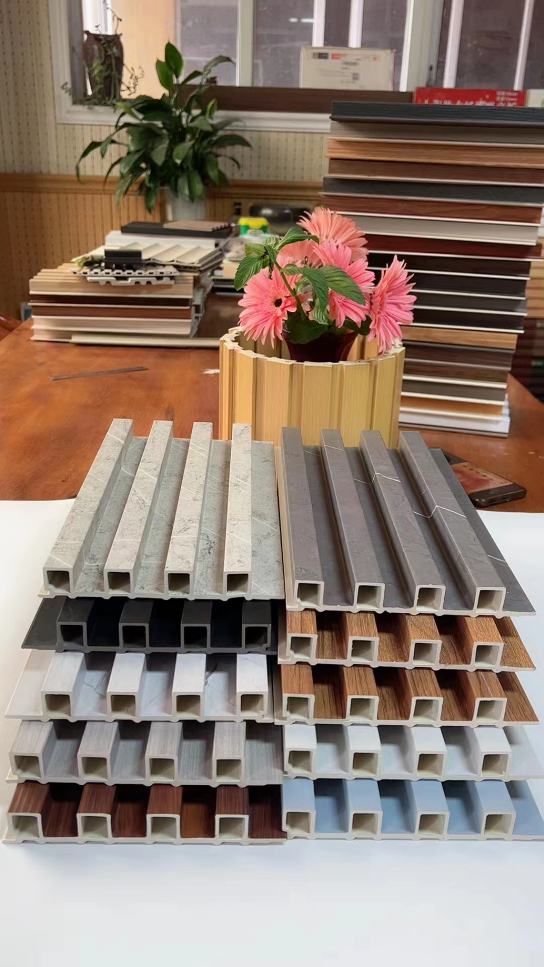 Concave-convex board ceiling wall skirt decorative grille, concave-convex decorative board wall panel, bamboo and wood fiber grille, solid wood grille, grille Specification drawing