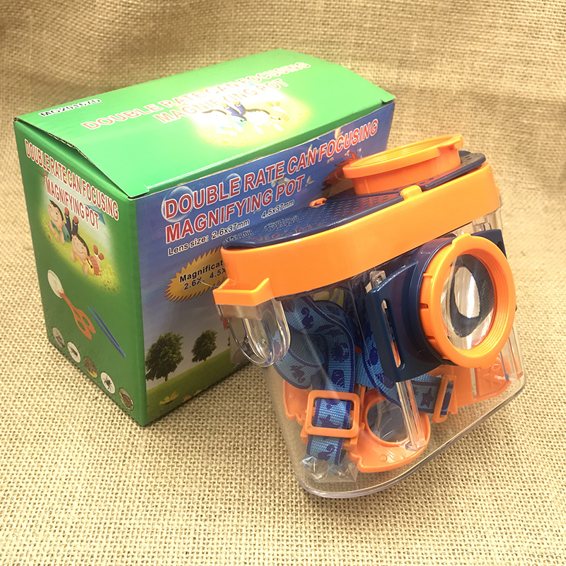 Yiwu Jinghui 5x 8x Children's Toy Classroom Outdoor Exploration Double Lens Insect Observation Box Magnifying Glass 20167D Item Picture