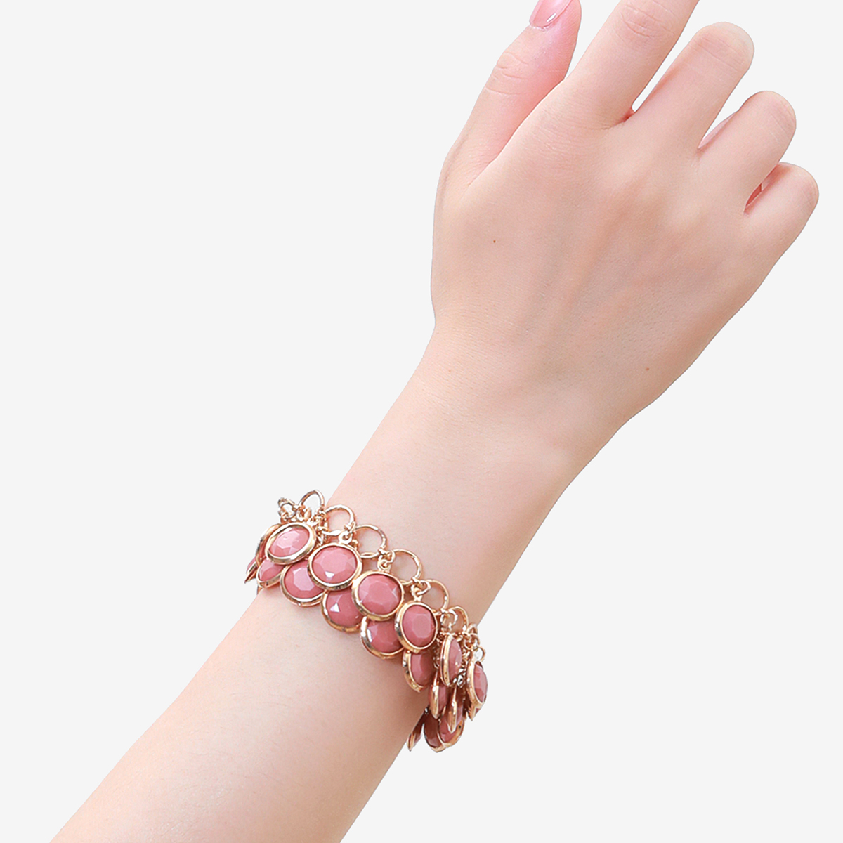 New European and American elegant women's bracelet, multi-layer round candy-colored fish-shaped bubble bracelet Item Picture