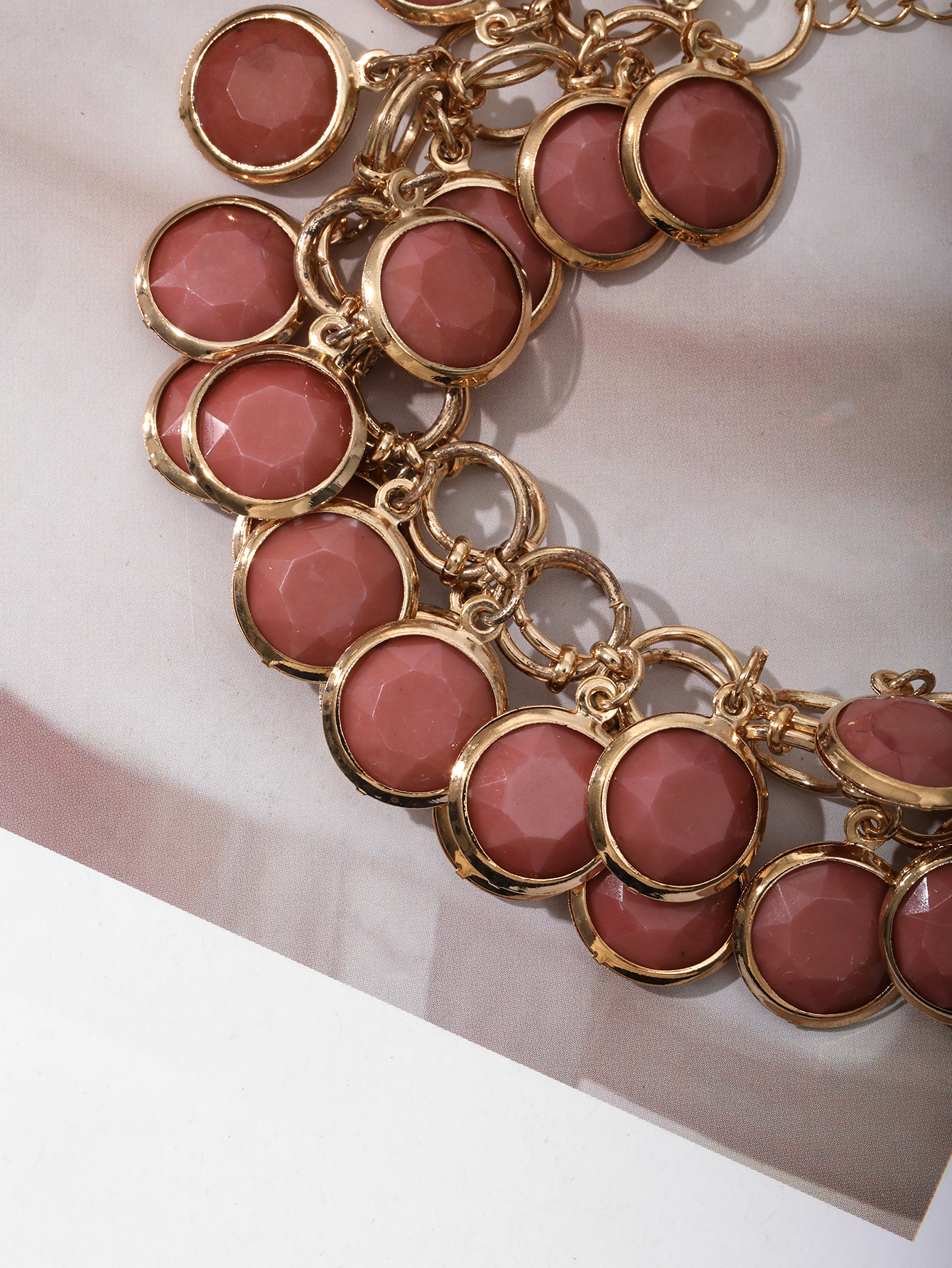 New European and American elegant women's bracelet, multi-layer round candy-colored fish-shaped bubble bracelet Specification image