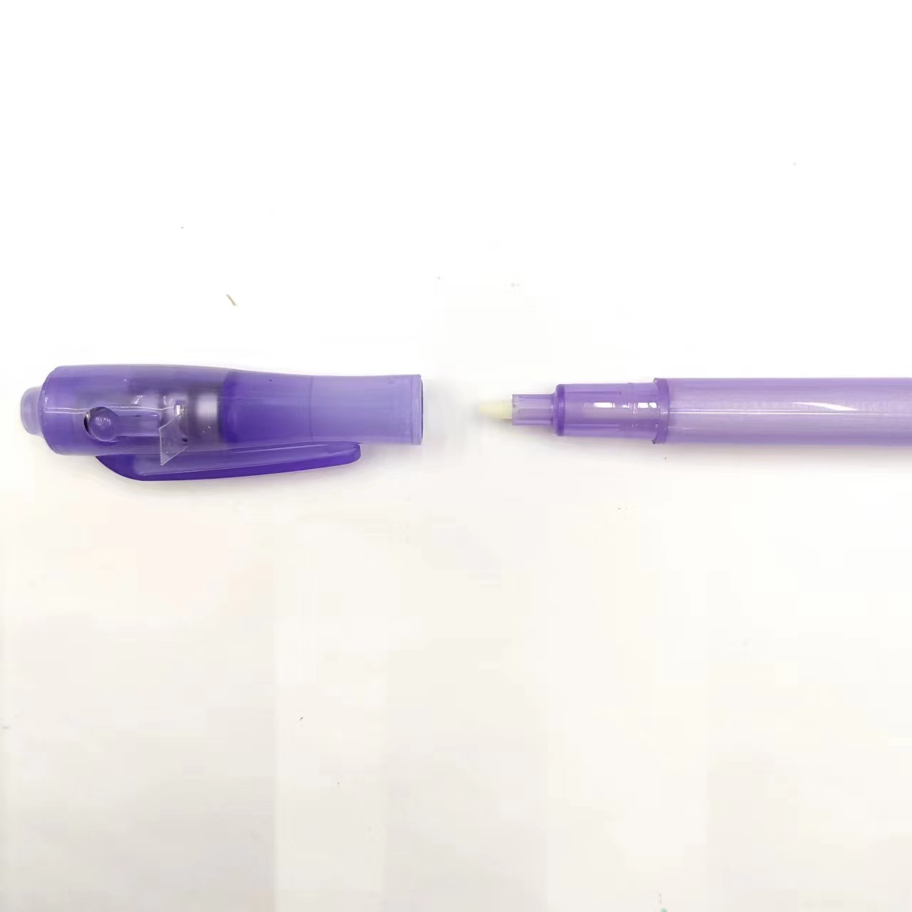 Illuminated invisible pen display box, colorless fluorescent marker pen, ultraviolet display marker pen, dark mark pen, secret writing pen details Picture
