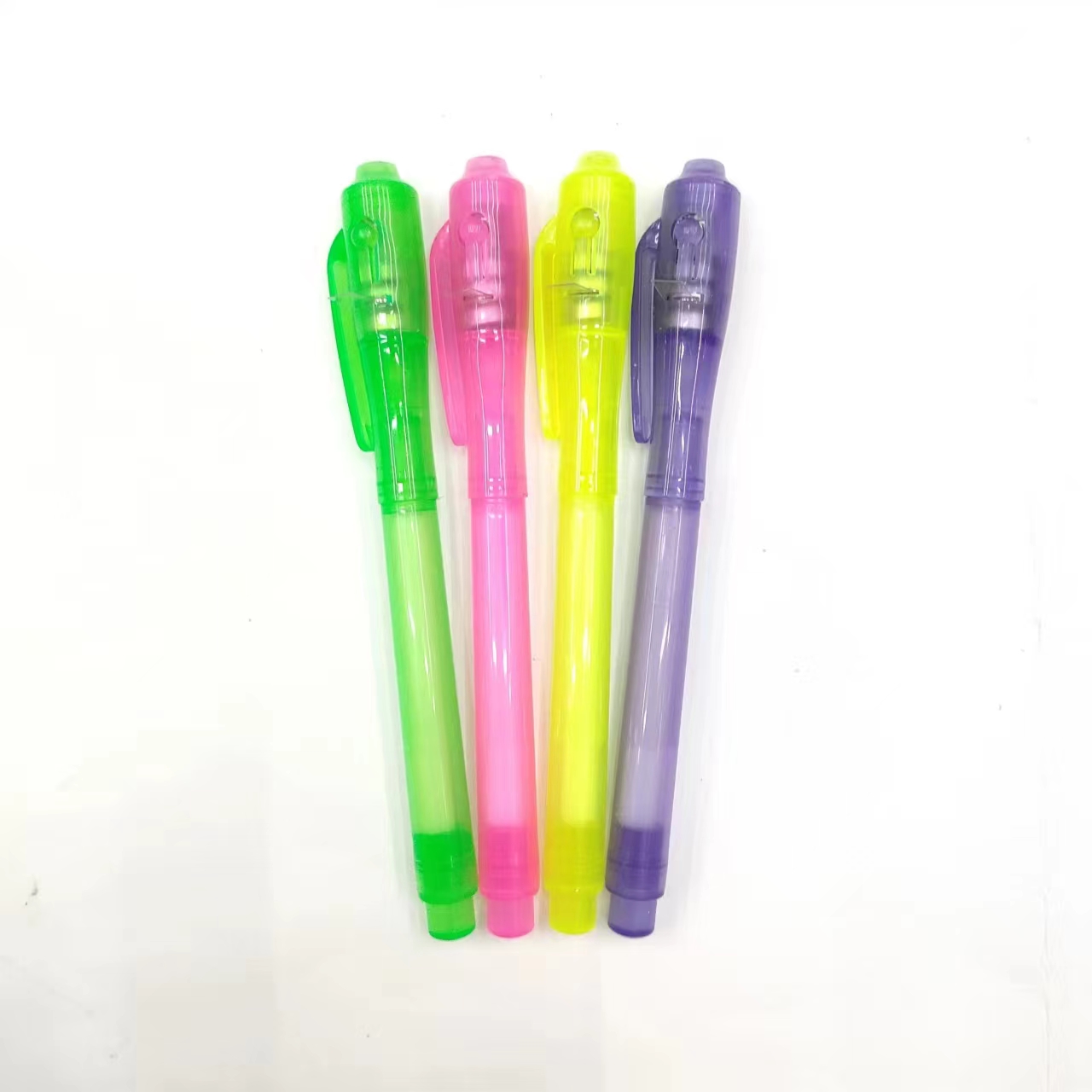 Illuminated invisible pen display box, colorless fluorescent marker pen, ultraviolet display marker pen, dark mark pen, secret writing pen Specification image