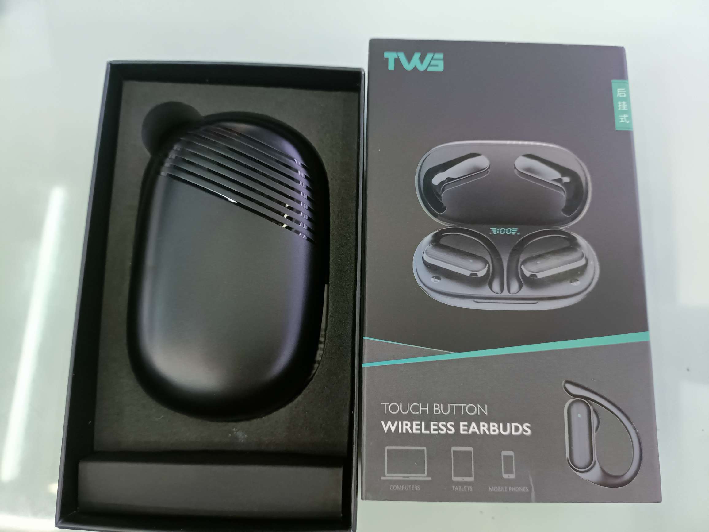 TWS rear-mounted A520 Bluetooth headset /Q8 Bluetooth headset dual ear digital display