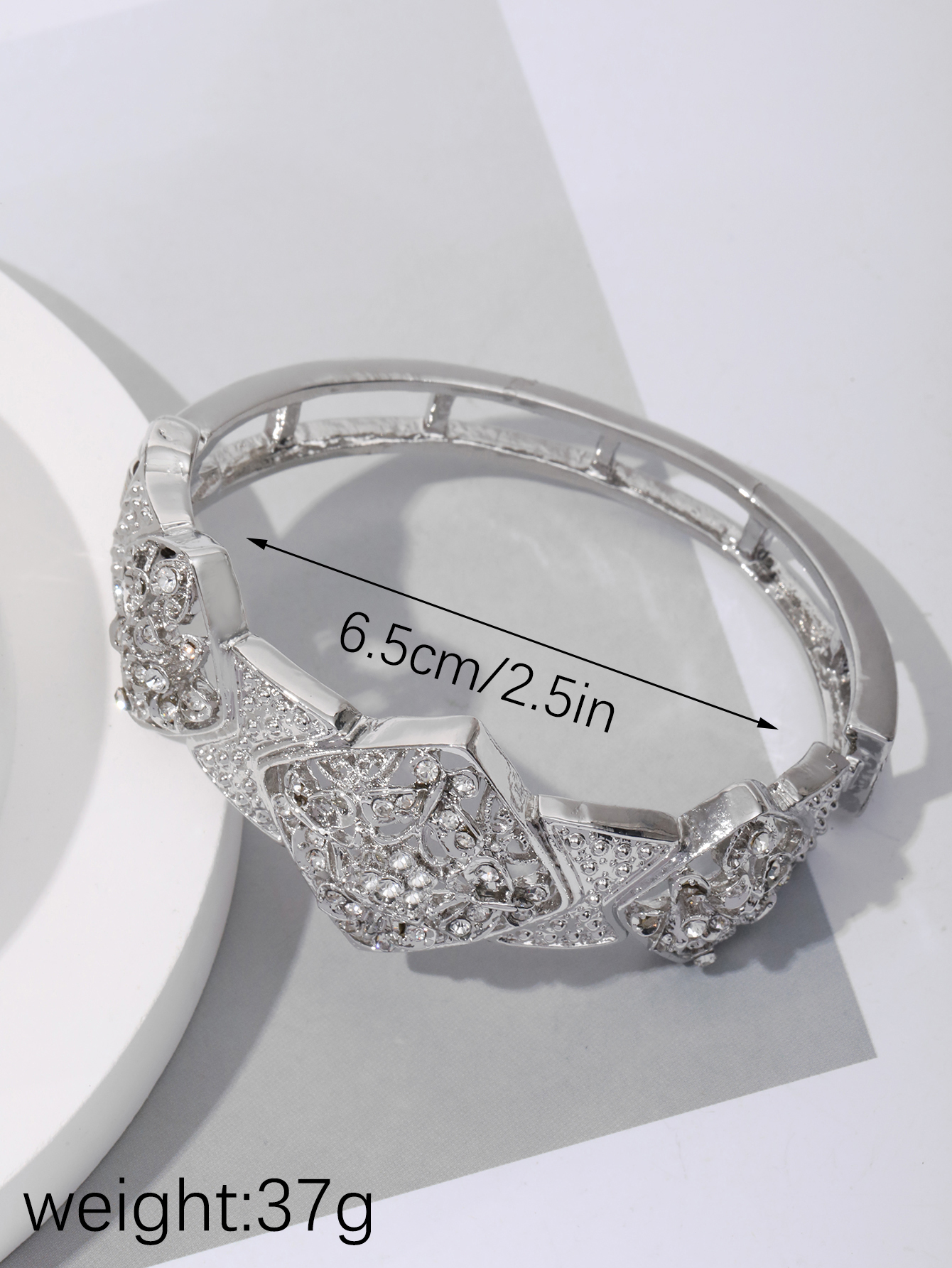 European and American fashion high sense inlaid hollow bracelet light luxury niche design hundred arm bracelet