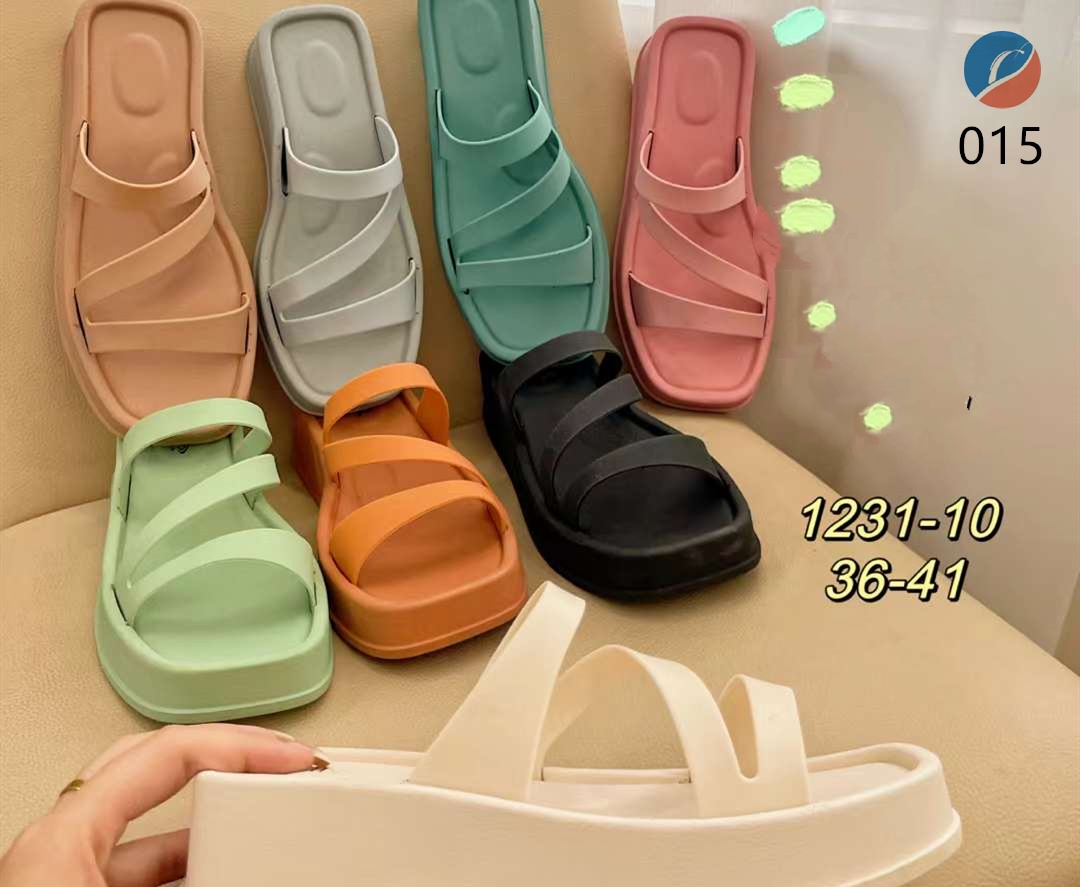 Platform platform wedge slippers for women wear stylish semi-drag fairy sandals with skirt heel sandals
