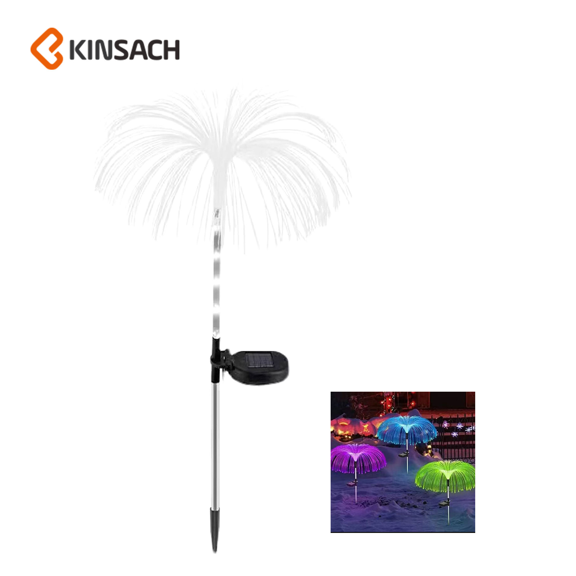Solar jellyfish light outdoor double jellyfish light garden reed patch light garden decorative light atmosphere light