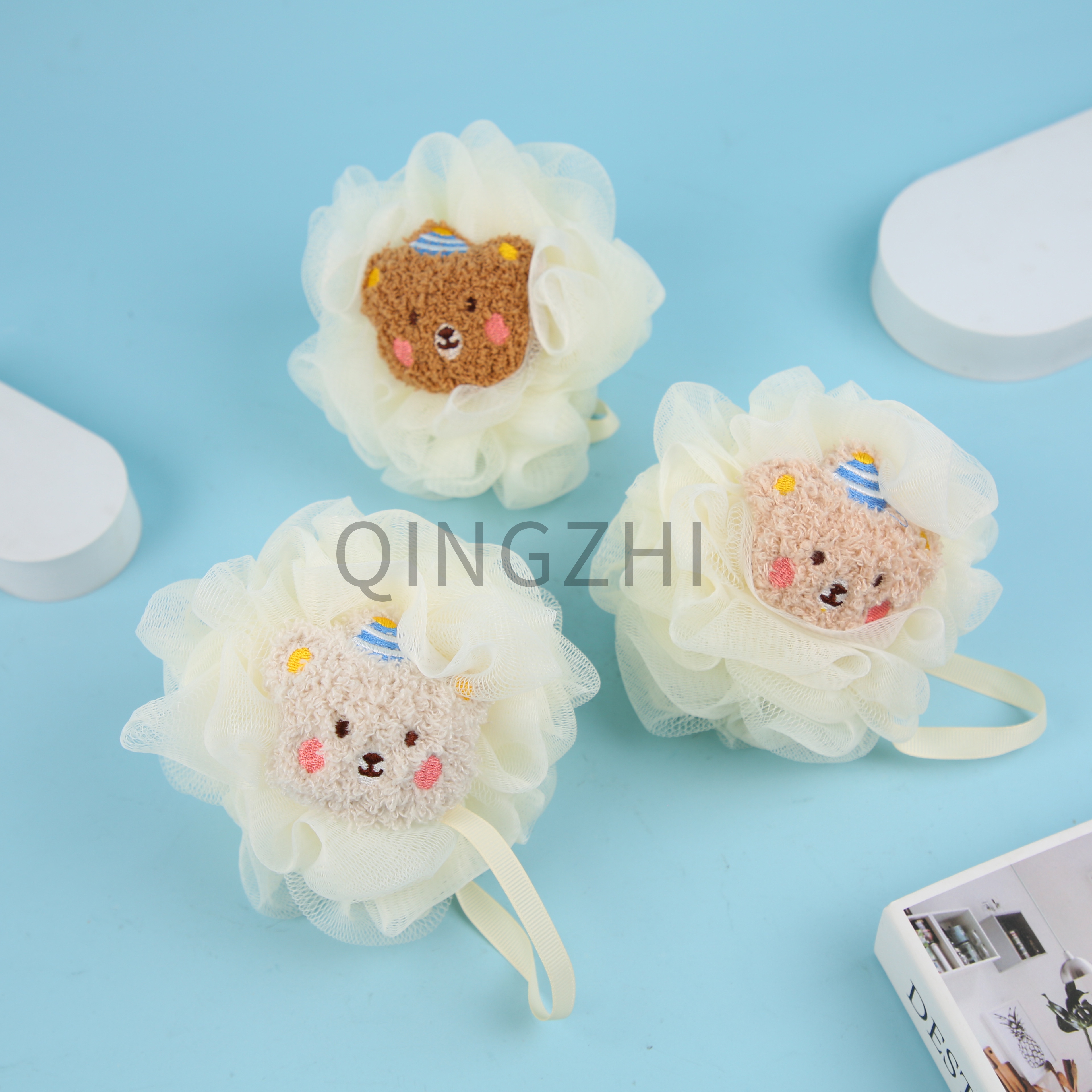 Bath Flower Toiletry Bath Flower Toiletry Bath Flower Toiletry Cute Cartoon Bath Ball Hat Bear Bath Ball Bath Does Not Ask People To Clean The Skin A Large Number Of Bubbles Manufacturer Quality Assurance