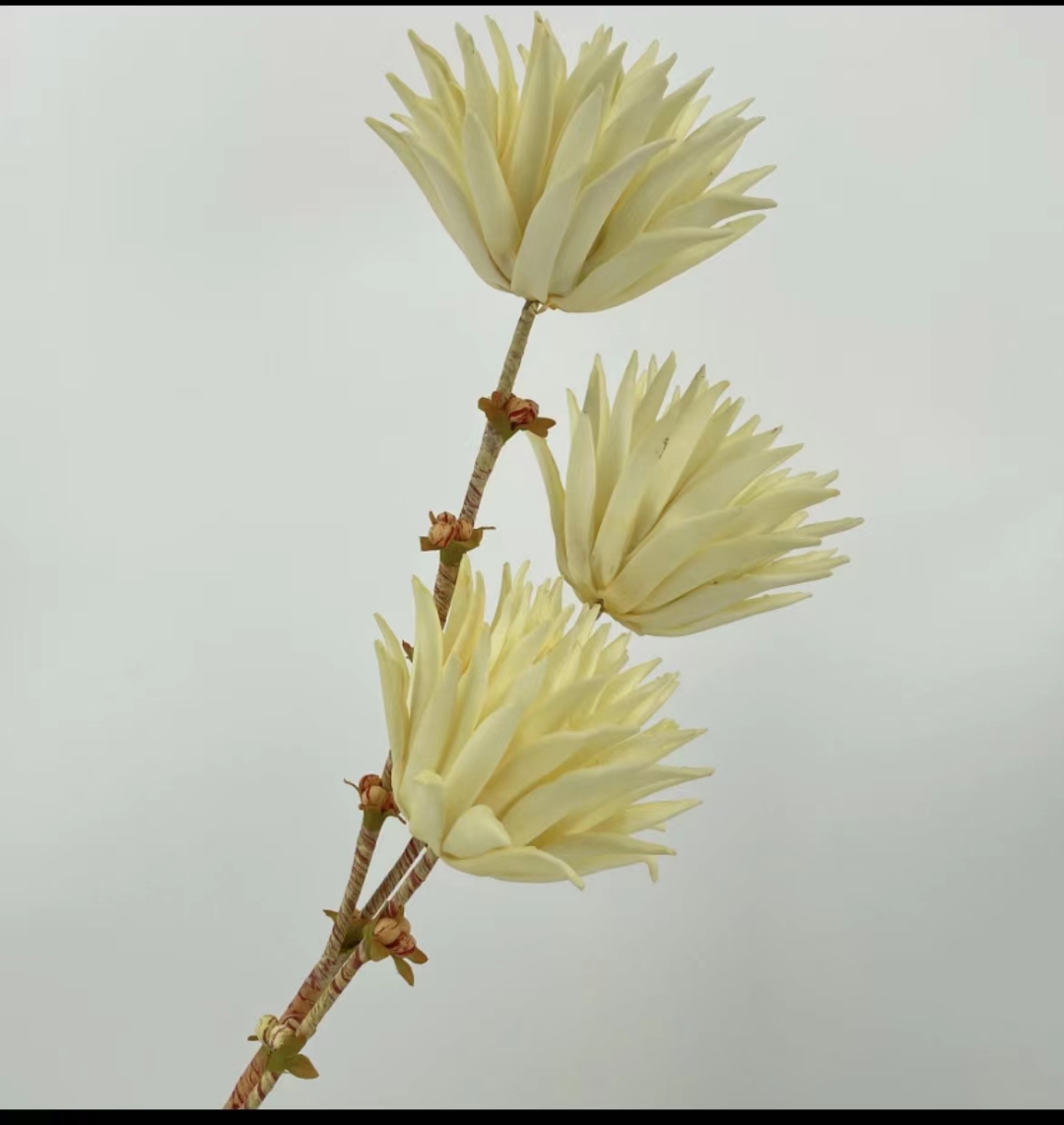 家饰摆件花束 仿真花饰塑料花 手工毛线针织花 材料包 假花装饰品 毛线花手工DIY创意套装