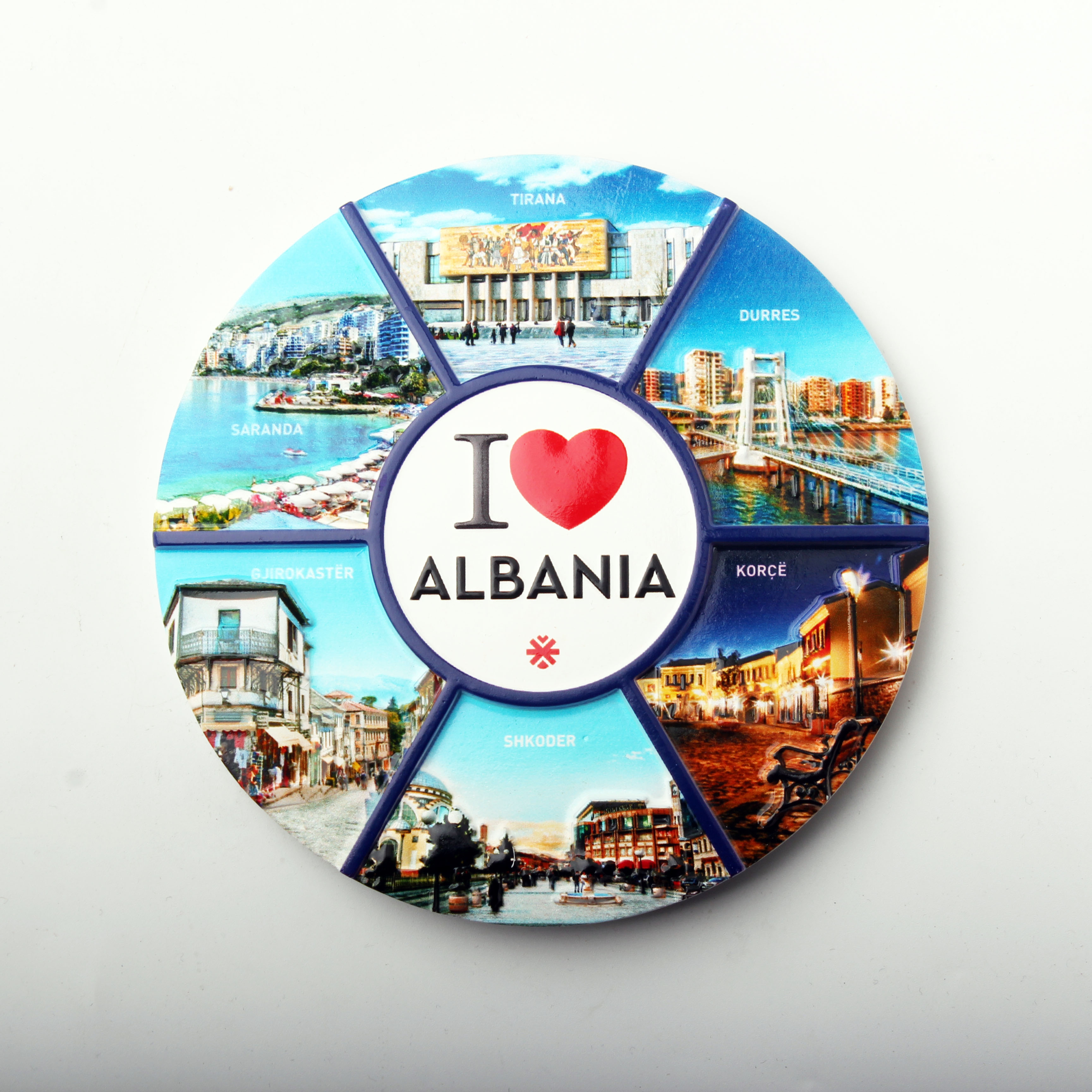 European Albania refrigerator stickers, city tourist souvenirs wholesale, trolley cases, scenic spots, resin refrigerator stickers, tourist souvenirs customization Item Picture