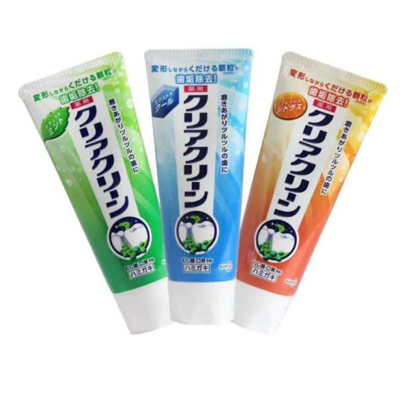花王KAO日本原装进口粒子牙膏 含颗粒天然薄荷120g清新固齿护牙龈微细颗粒清洁口腔清新口气 