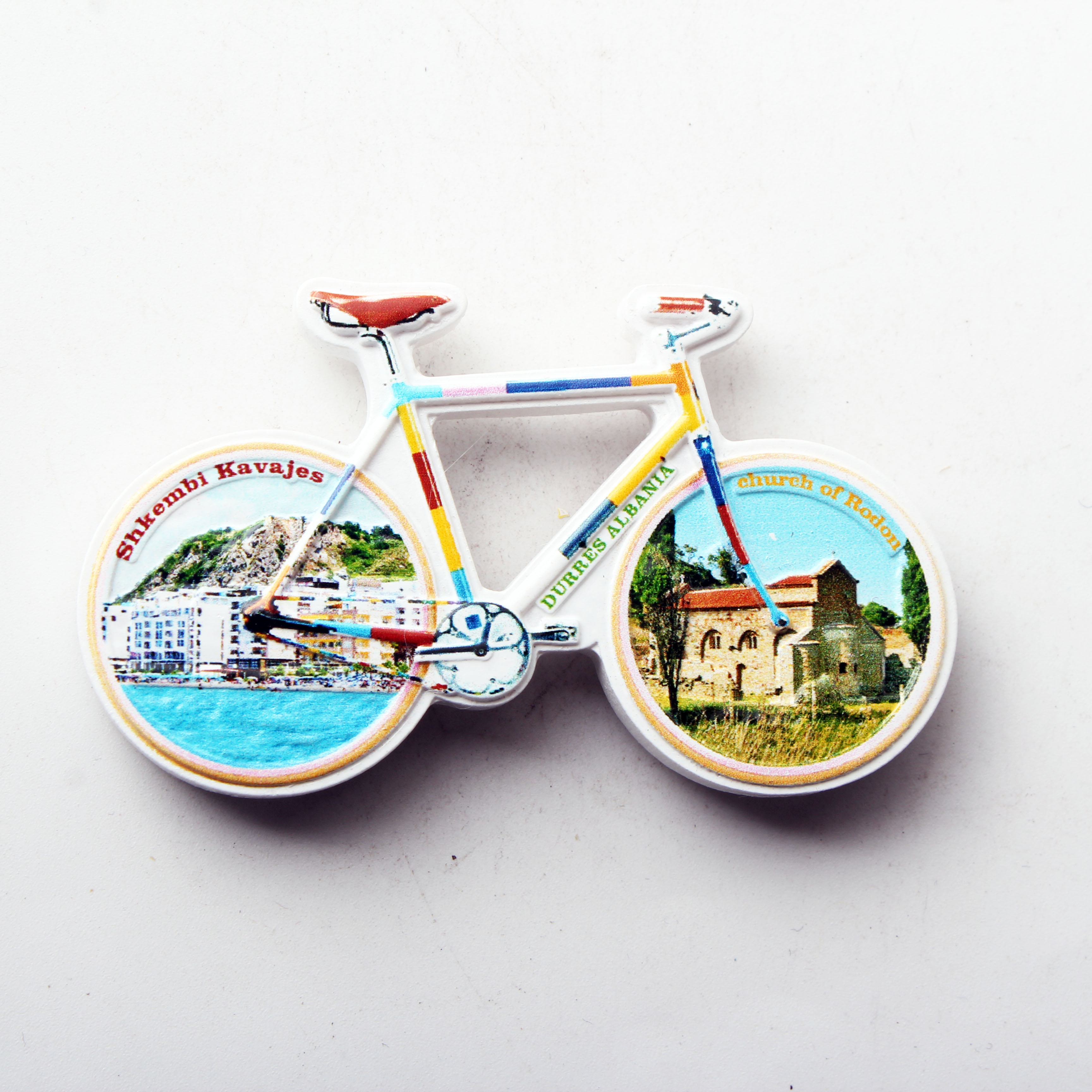 European Albania refrigerator stickers, city tourist souvenirs wholesale, trolley cases, scenic spots, resin refrigerator stickers, tourist souvenirs customization Specification image