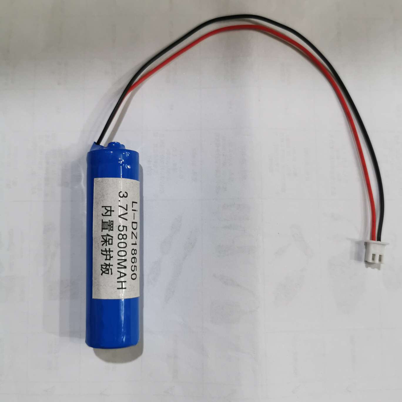 18650锂电池3.7V加保护板出线小电风扇小音响 可充电 带小白头