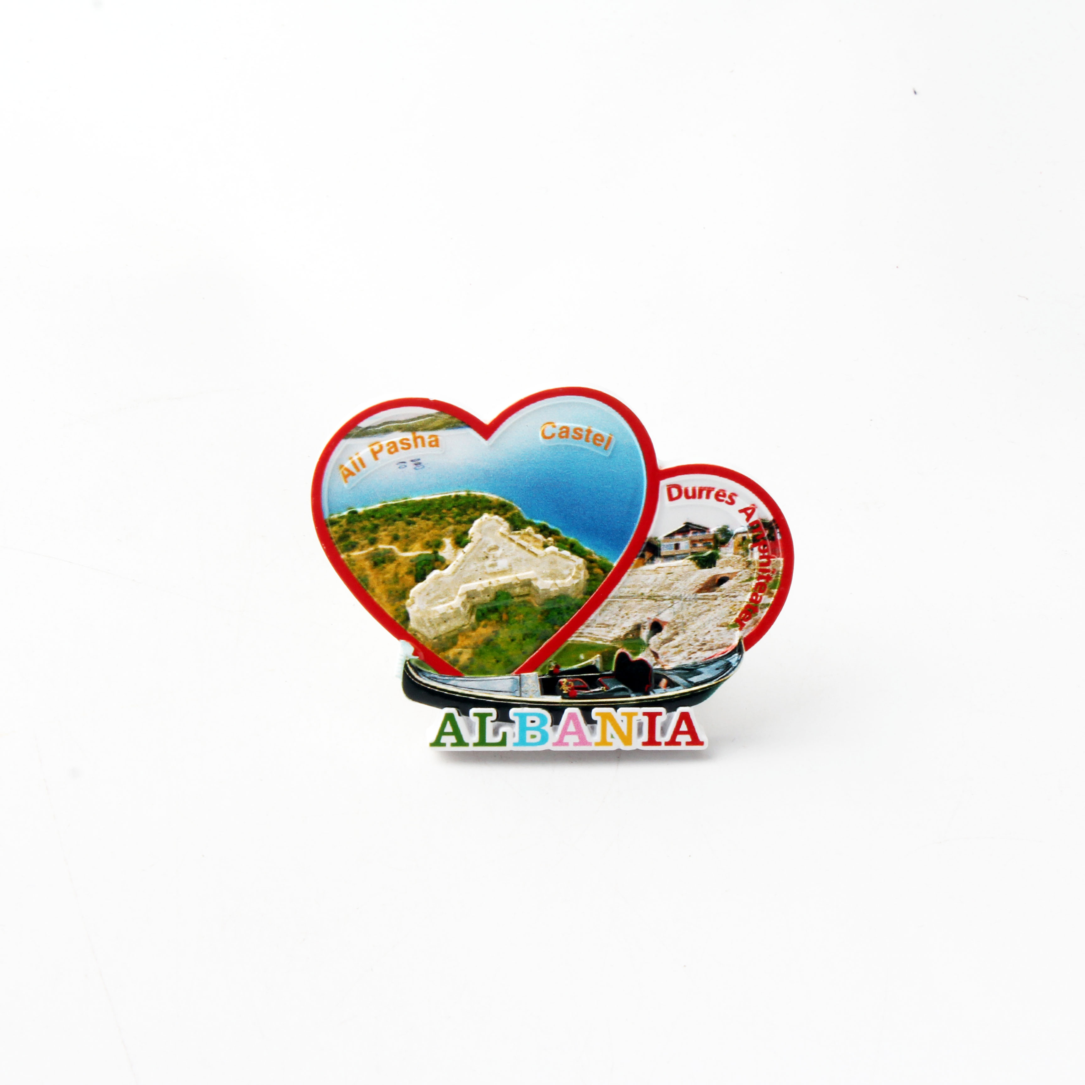 European Albania refrigerator stickers, city tourist souvenirs wholesale, trolley cases, scenic spots, resin refrigerator stickers, tourist souvenirs customization details Picture