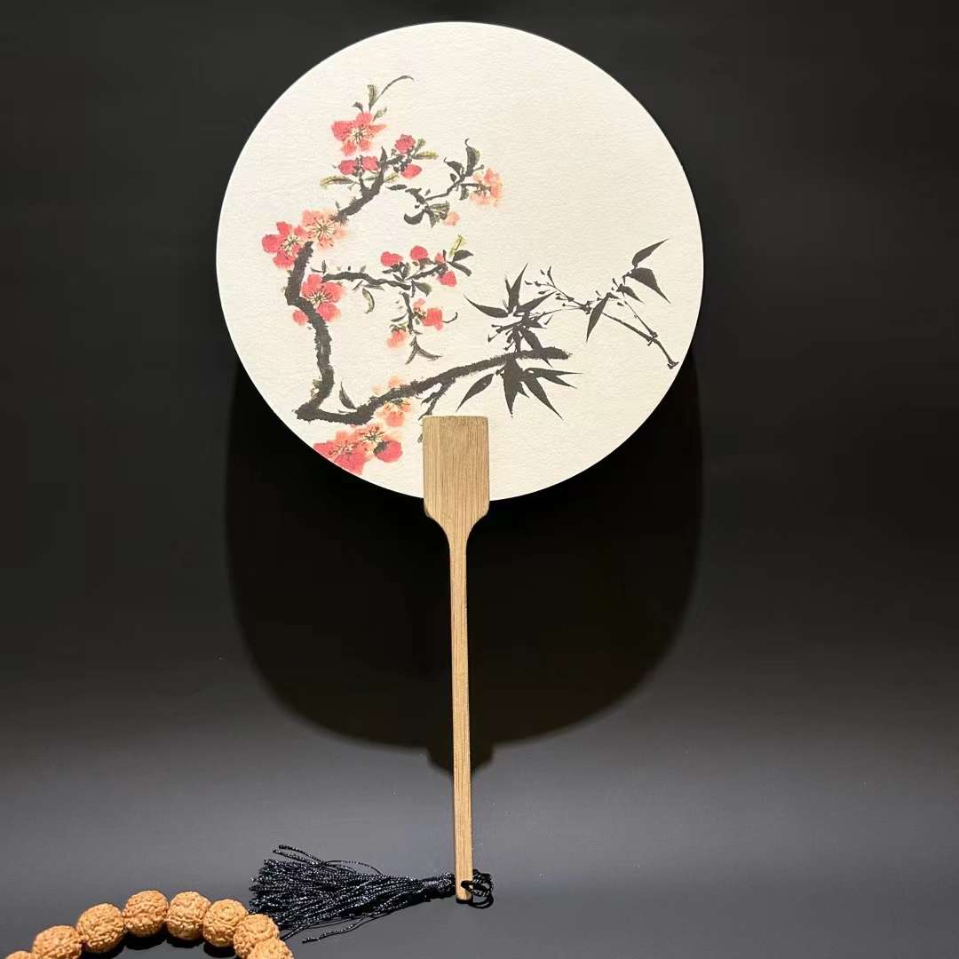 Ancient Style Rice Paper Group Fan Chinese Style Diy Rice Paper Group Fan Creative Group Fan Printing undefined