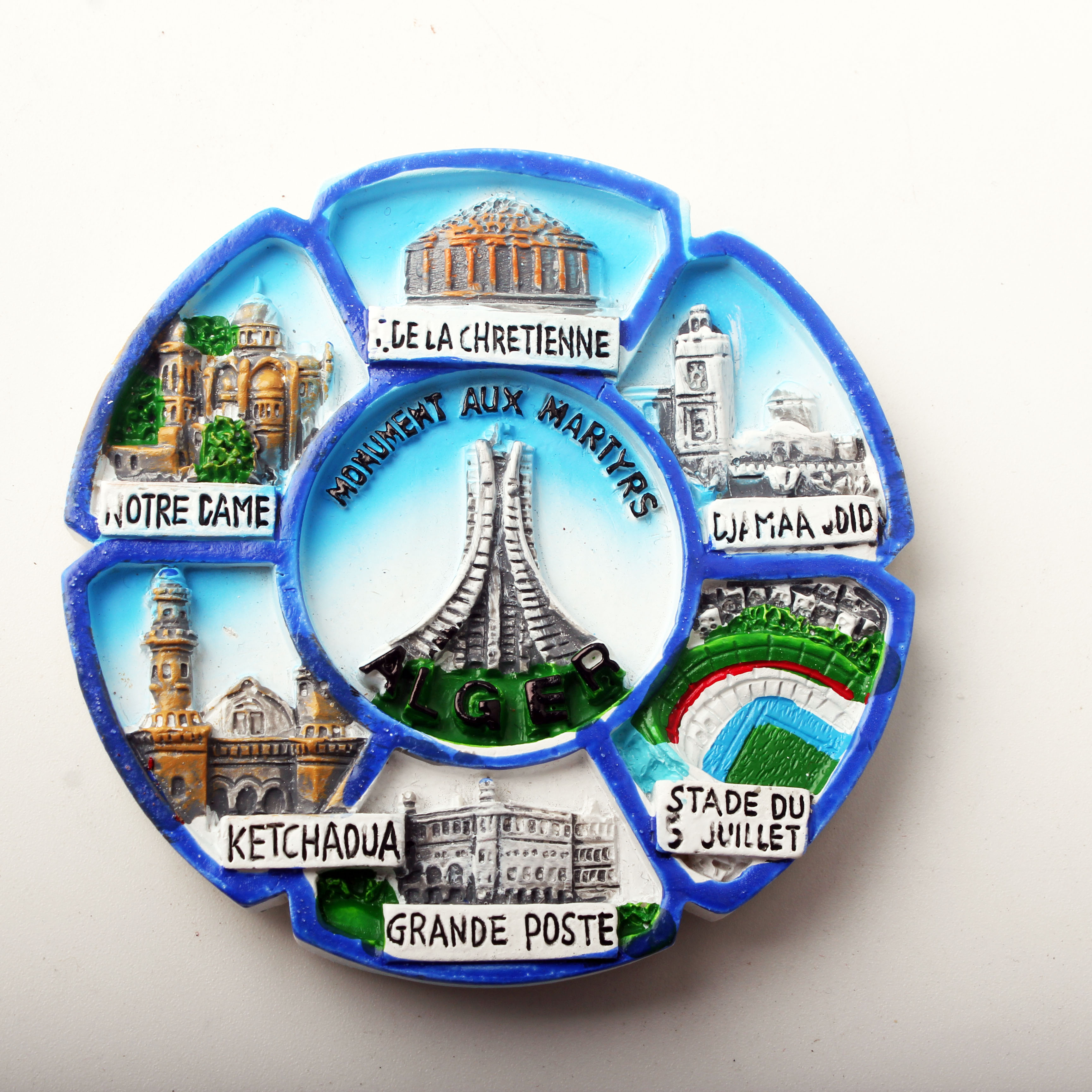 Our manufacturer specializes in customizing 3D hand-painted refrigerator stickers for export to Algeria, as well as wholesale of national tourist souvenirs, magnetic refrigerator stickers and souvenirs Item Picture