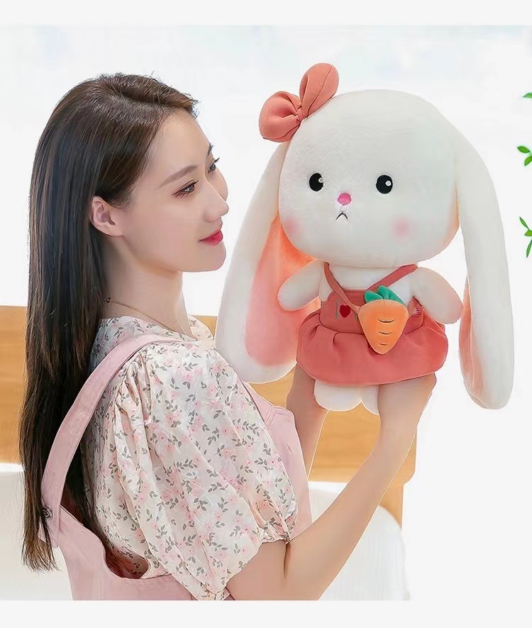 情侣小白兔子公仔毛绒玩具兔年吉祥物玩偶儿童抱枕安抚陪着睡觉秀绒玩具详情12