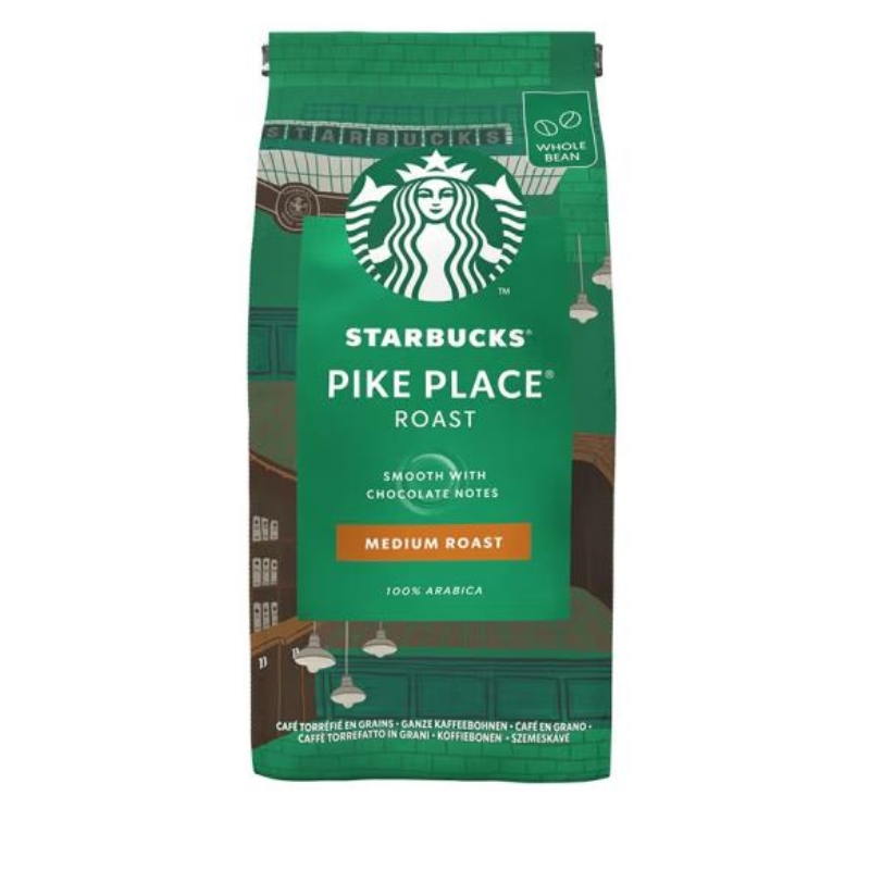 进口 Starbucks星巴克原装进口咖啡豆 派克市场200g 浓缩烘焙200g
