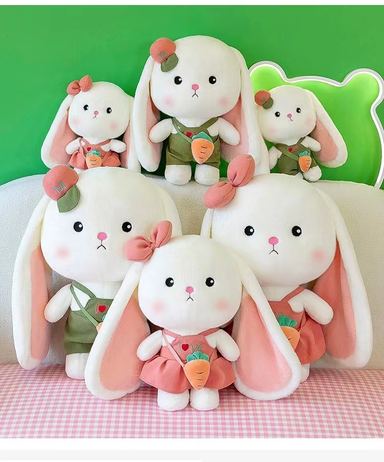 情侣小白兔子公仔毛绒玩具兔年吉祥物玩偶儿童抱枕安抚陪着睡觉秀绒玩具详情15