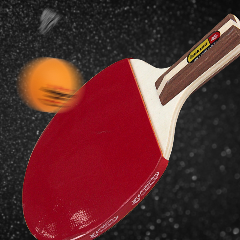 Portable Table Tennis Paddle Table Tennis Bats 5 Layer Blades Table Tennis Racket Professional Penhold Poplar Handle