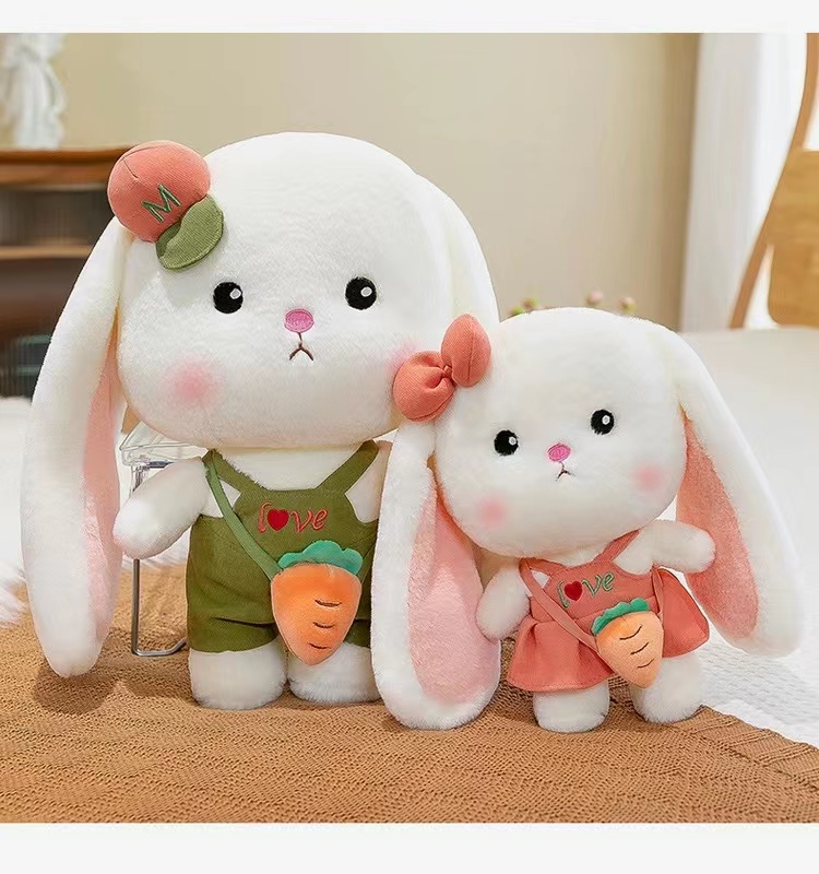 情侣小白兔子公仔毛绒玩具兔年吉祥物玩偶儿童抱枕安抚陪着睡觉秀绒玩具详情5