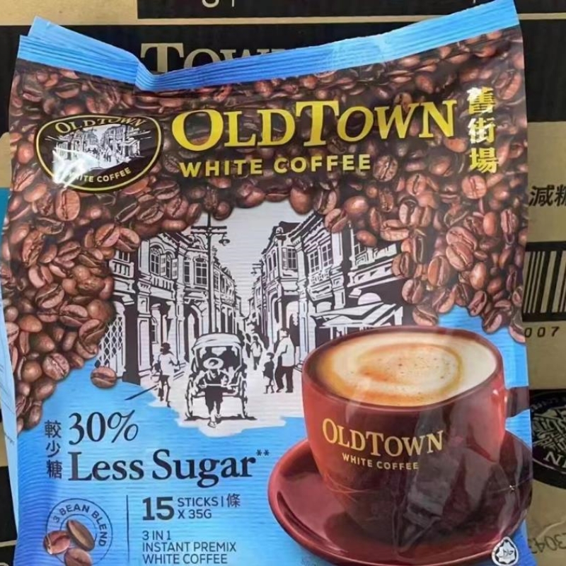 马来西亚原装进口 旧街场咖啡 570g（38g*15小袋）四个口味白咖啡经典原味三合一速溶咖啡袋装详情11