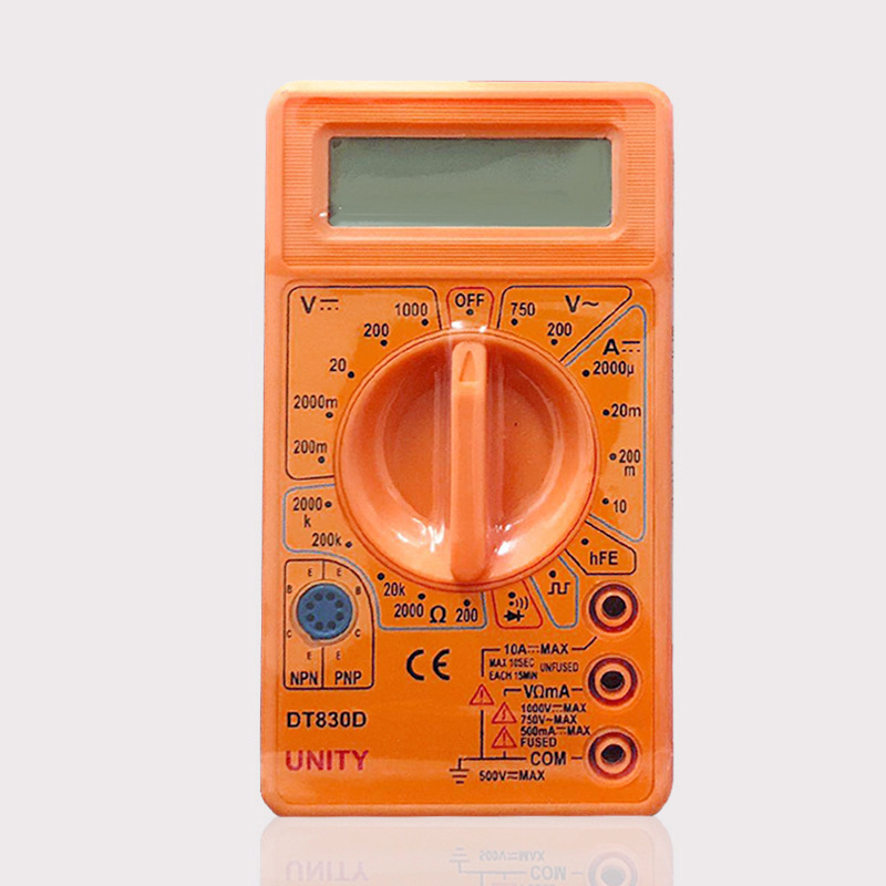 Dt-830D With Buzzer Small Digital Multimeter Two And Three Tube Handheld Digital Display Multimeter Spot Wholesale details Picture
