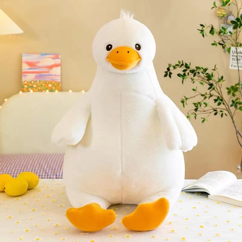 毛绒玩具/大白鹅玩具/娃娃机白底实物图