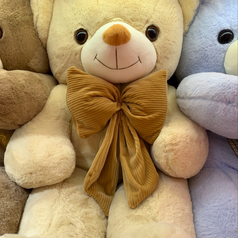 Four Round Bow Tie 1 Meter Shot Foreign Trade For Cartoon Toys Plush Toy Plush Doll Plush Toy Bear Wholesale Item Picture
