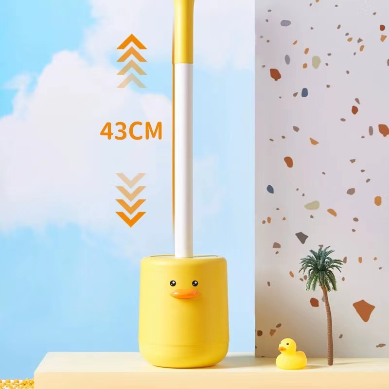 马桶刷/刷厕所/硅胶刷白底实物图