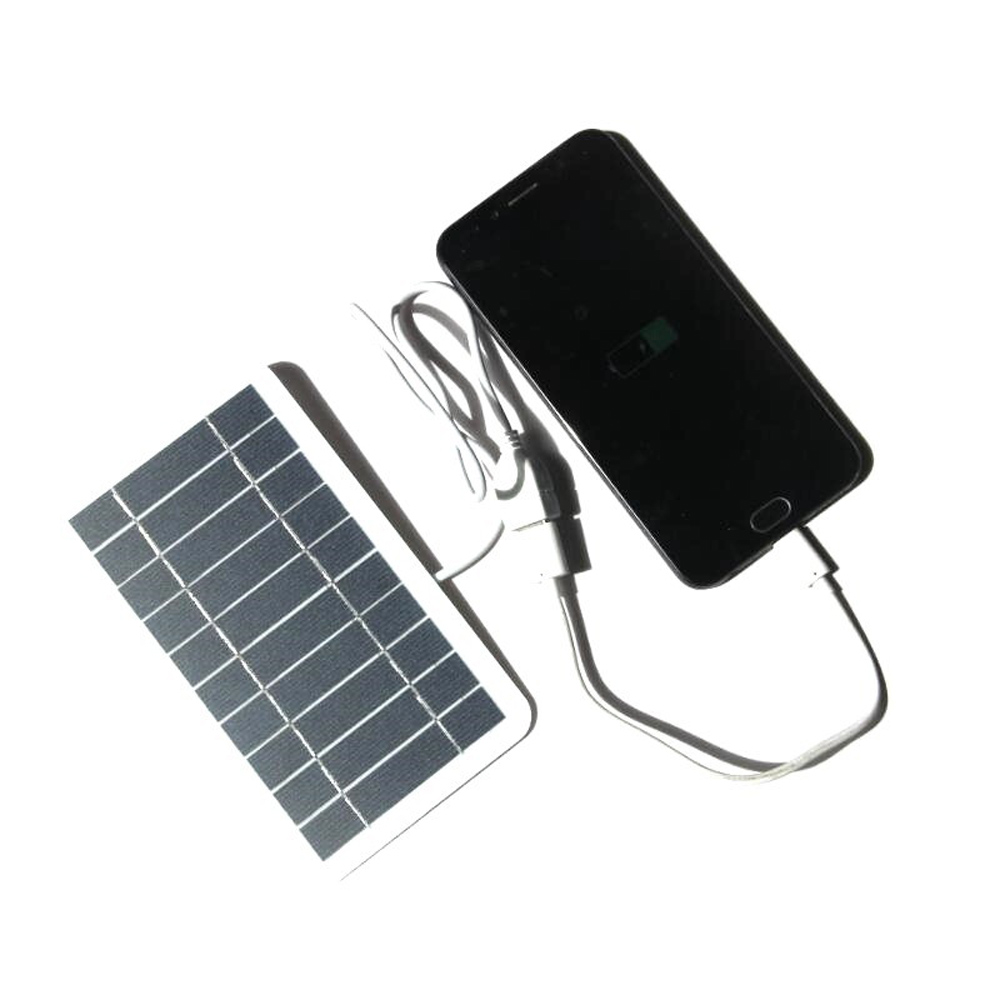 2W 5V 太阳能手机充电板 太阳能充电器 户外手机充电器