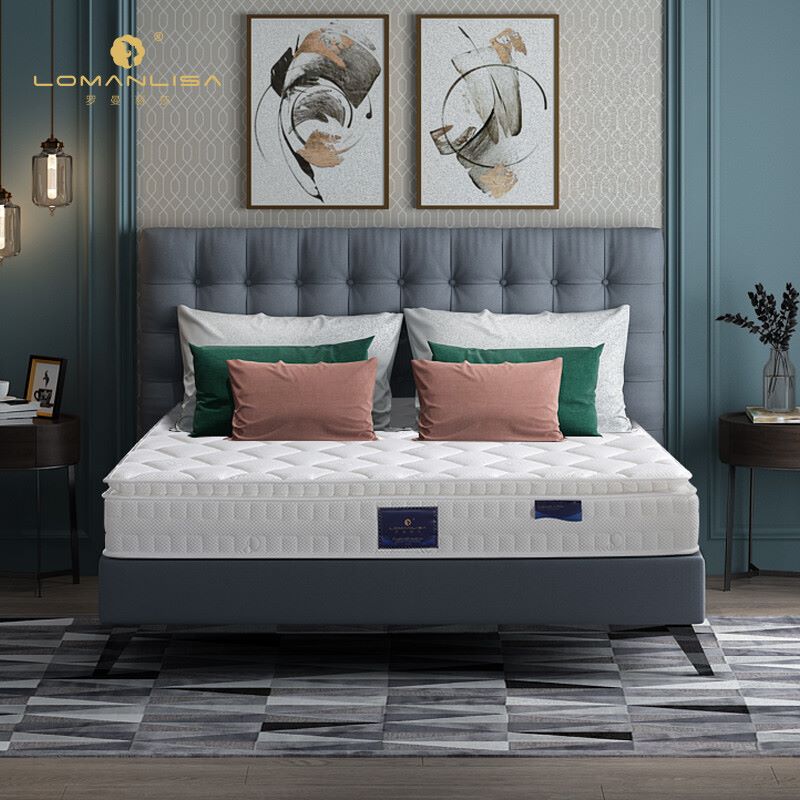 LOMANLISA Foshan standard latex spring mattress 1.8 meters five-star hotel Soft and hard moderate roll mattress Lanting 1.8*2.0m