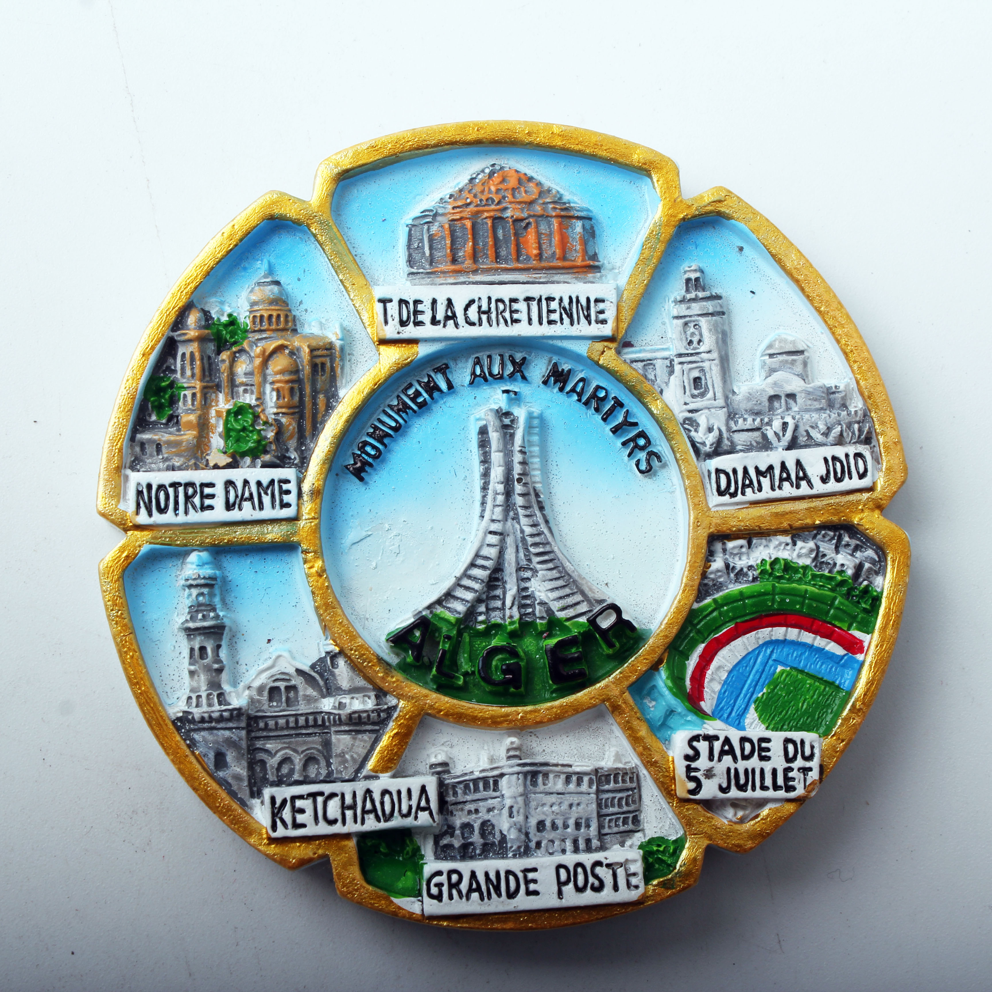 Our manufacturer specializes in customizing 3D hand-painted refrigerator stickers for export to Algeria, as well as wholesale of national tourist souvenirs, magnetic refrigerator stickers and souvenirs Specification image