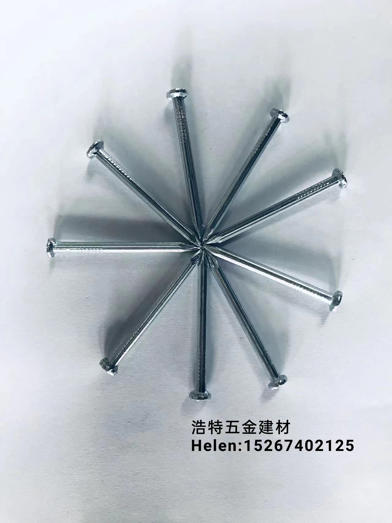 钉子/瓦楞钉/自攻螺/水泥钉/铁钉/木工铁/六角钻/干壁钉/圆铁钉白底实物图