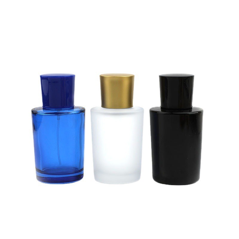答案：圆柱形香水瓶/30ml喷色玻璃/便携分装/香水瓶子/玻璃空瓶白底实物图