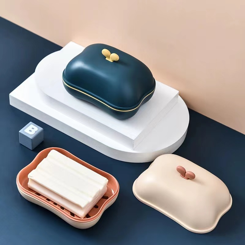 双层沥水肥皂盒北欧家用卫生间创意便携皂托浴室香皂架宿舍香皂盒详情图3