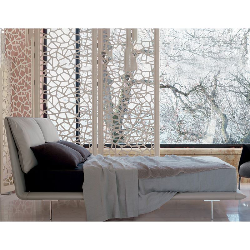 Gesway Italian light luxury leather bed designer ins style 1.8m double bed modern simple bed