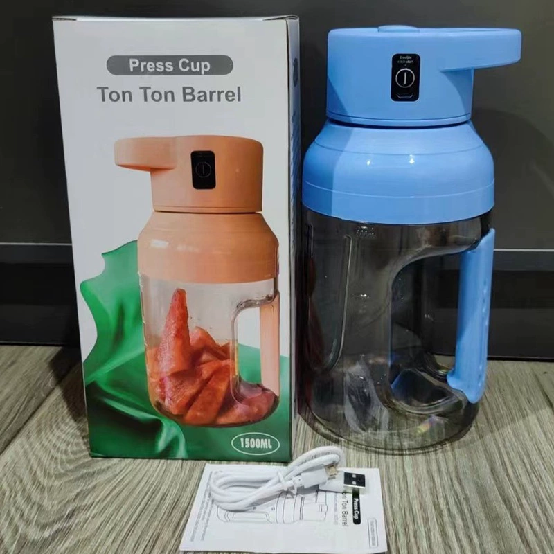 Ton Ton Drum Electric Juicer Portable Summer Wireless Ton Ton Drum Household 1500Ml Large Capacity Juice Machine Item Picture