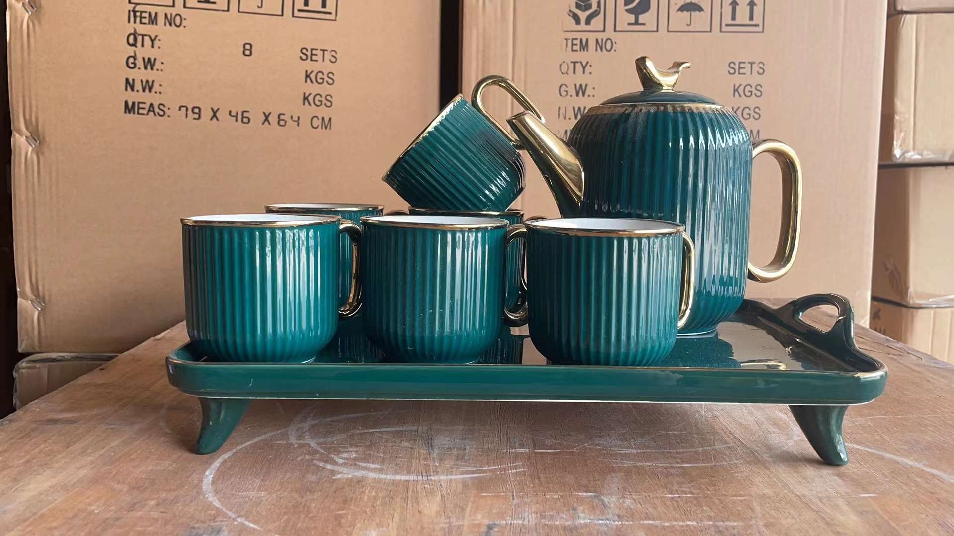 Jingdezhen Ceramic Coffee Cup Set Teapot Set European Water Set Afternoon Tea Cup details Picture