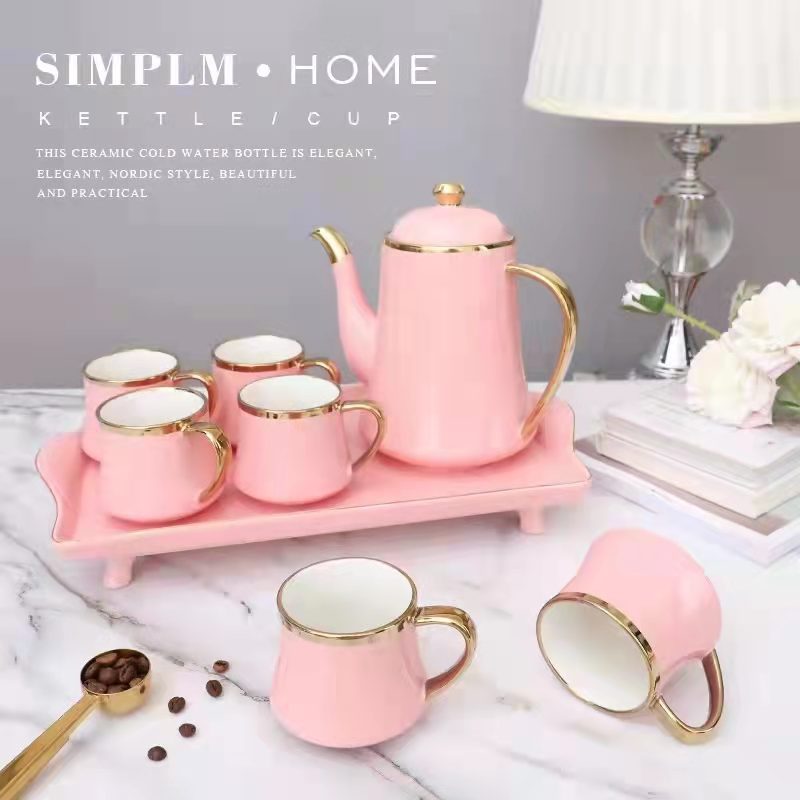Jingdezhen Ceramic Coffee Cup Set Teapot Set European Water Set Afternoon Tea Cup undefined