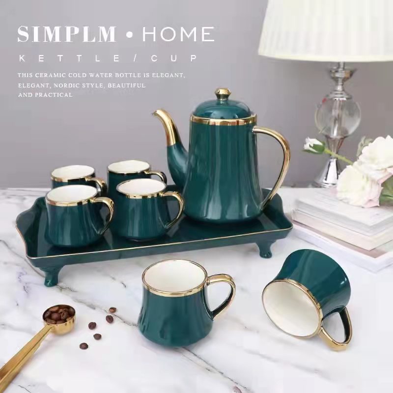 Jingdezhen Ceramic Coffee Cup Set Teapot Set European Water Set Afternoon Tea Cup undefined