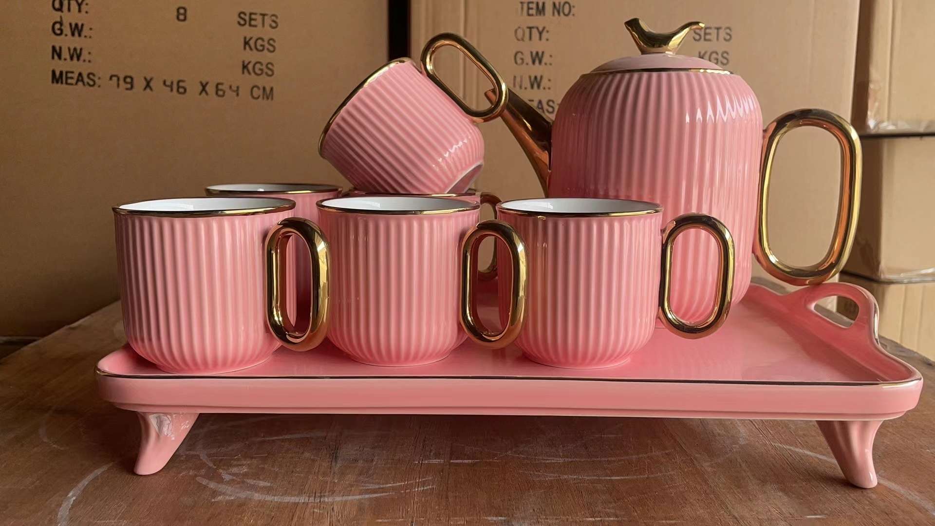 Jingdezhen Ceramic Coffee Cup Set Teapot Set European Water Set Afternoon Tea Cup Application Scenario