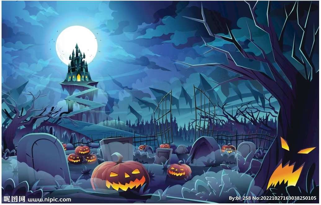 圣诞老人圣诞节，鬼节灯光画详情图3