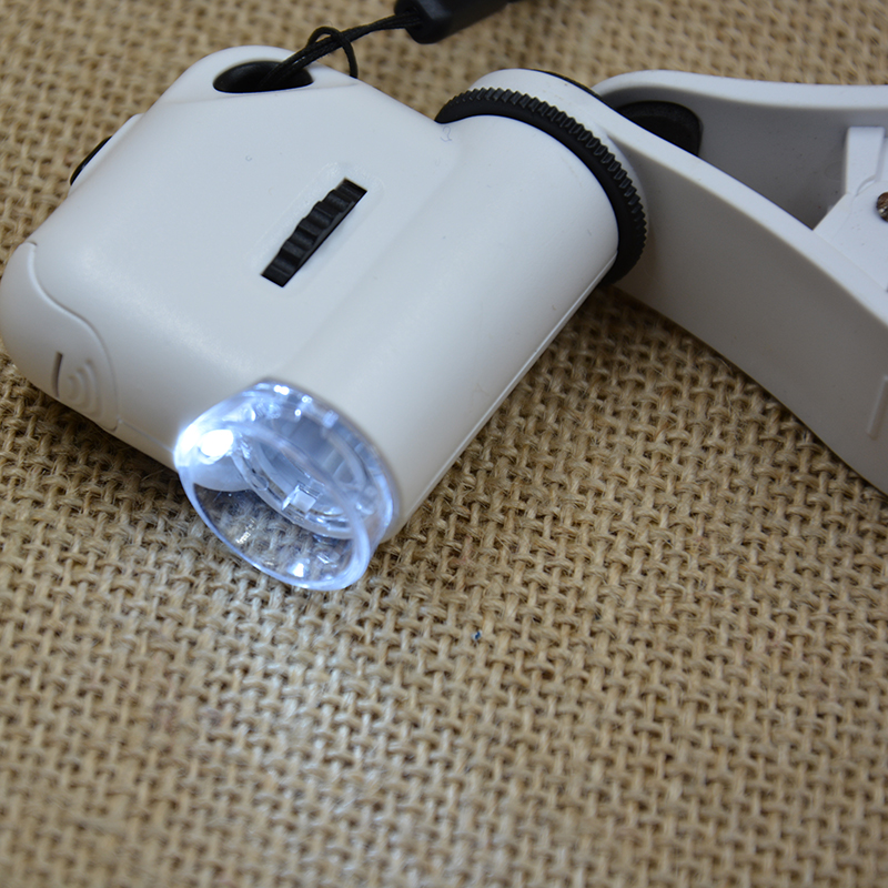 Universal phone holder with lamp lanyard 7004CB microscope magnifying glass details Picture