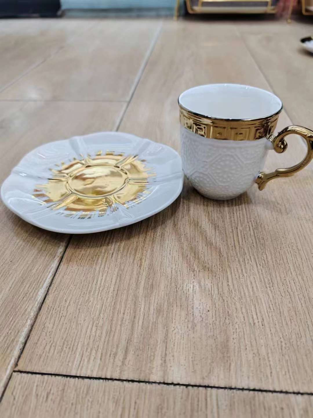 Jingdezhen 6 Cup 6 Dish Coffee Cup Dish Set Ceramic Cup Ceramic Dish Kitchen Supplies Application Scenario