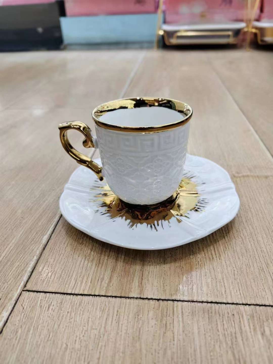 Jingdezhen 6 Cup 6 Dish Coffee Cup Dish Set Ceramic Cup Ceramic Dish Kitchen Supplies details Picture