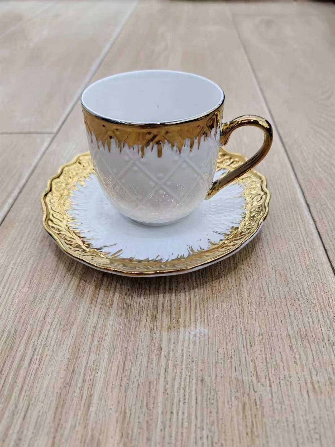 Jingdezhen 6 Cup 6 Dish Coffee Cup Dish Set Ceramic Cup Ceramic Dish Kitchen Supplies undefined
