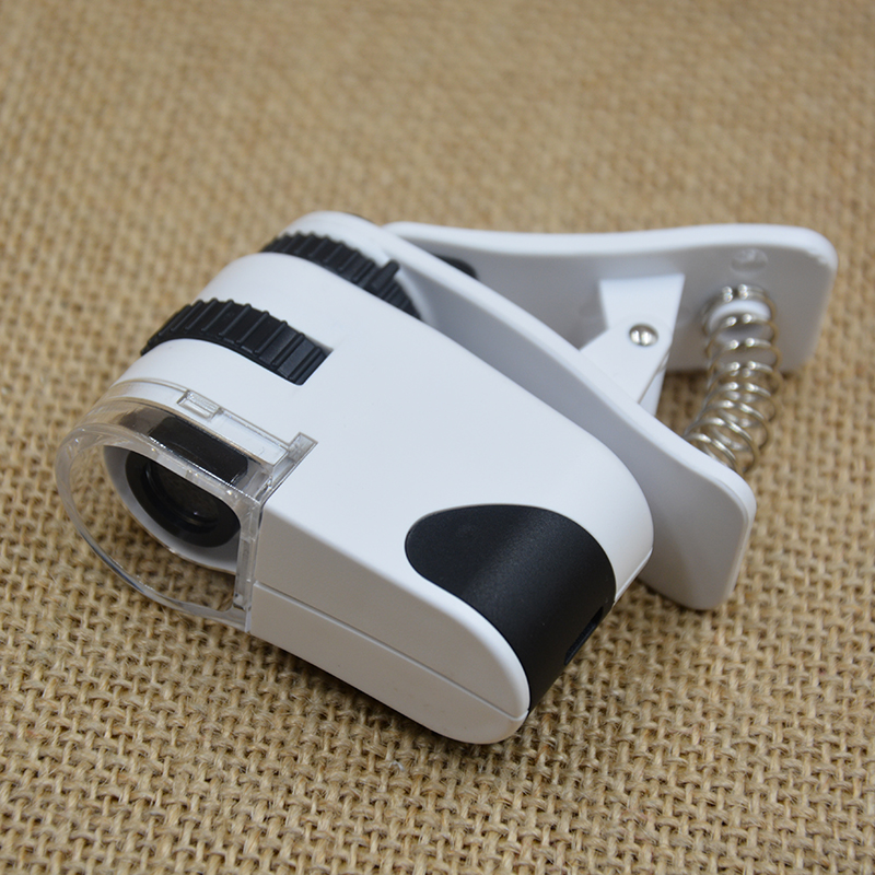 USB charging phone holder for taking photos, high-power microscope magnifying glass 50x 60x UV banknote detector MPK10-CL45/50/60X